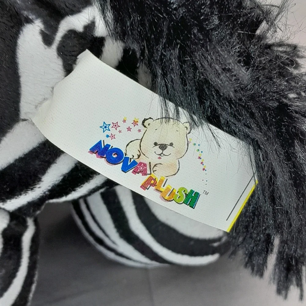 Nova Plush Zebra Stuffed Animal Nova World Inc Black White Striped Safari Toy